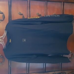 Vtg 90s Men's Nautica Competion Spellout Sleeve tee sz XL